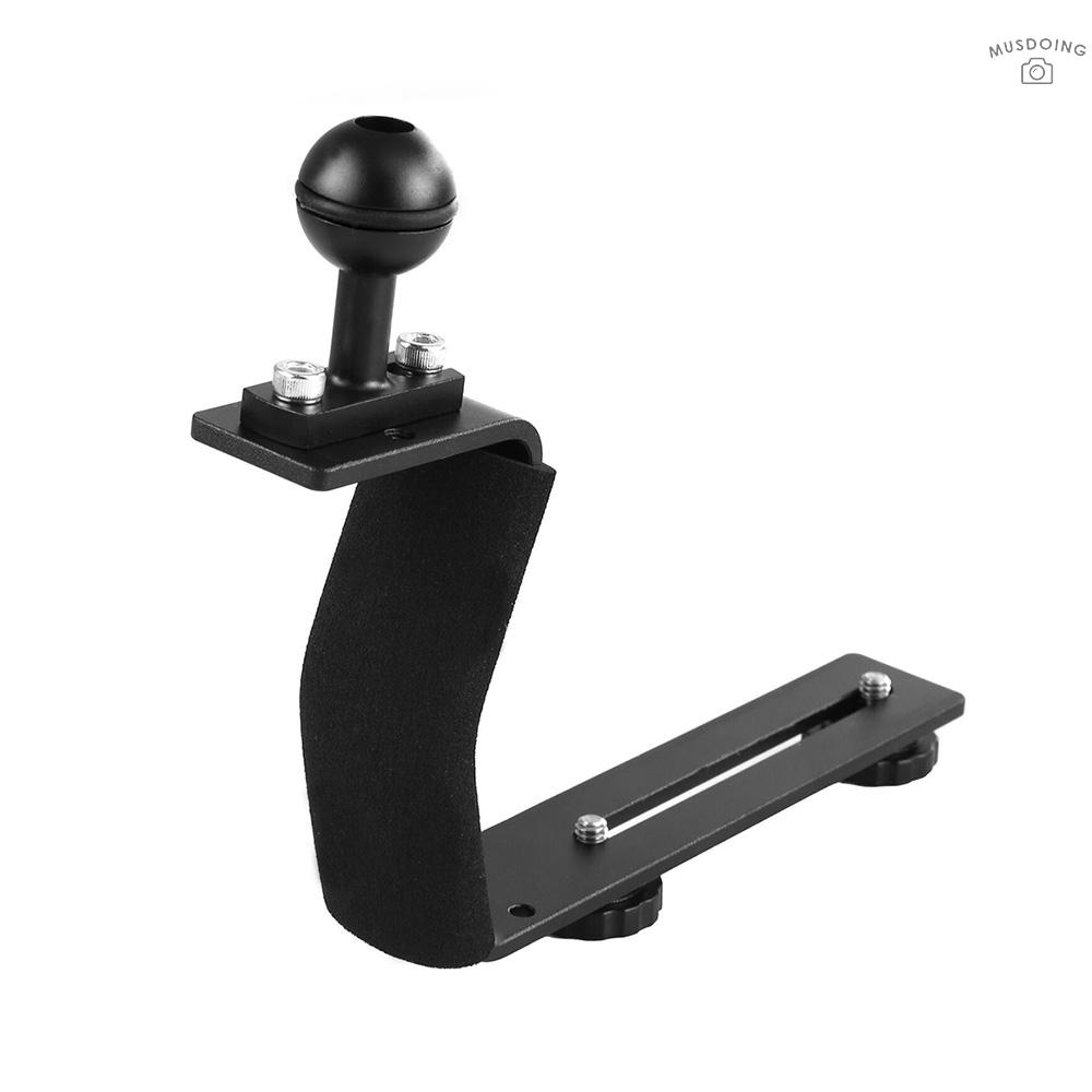 Giá Đỡ Ổn Định Cầm Tay Bằng Hợp Kim Nhôm Với Ốc Vít 1 / 4inch Và Đầu Bi Cho Gopro 6 / 5 / 4 / 3 + / 3 Sjcam Sj4000 / 6000 5000 / 5000