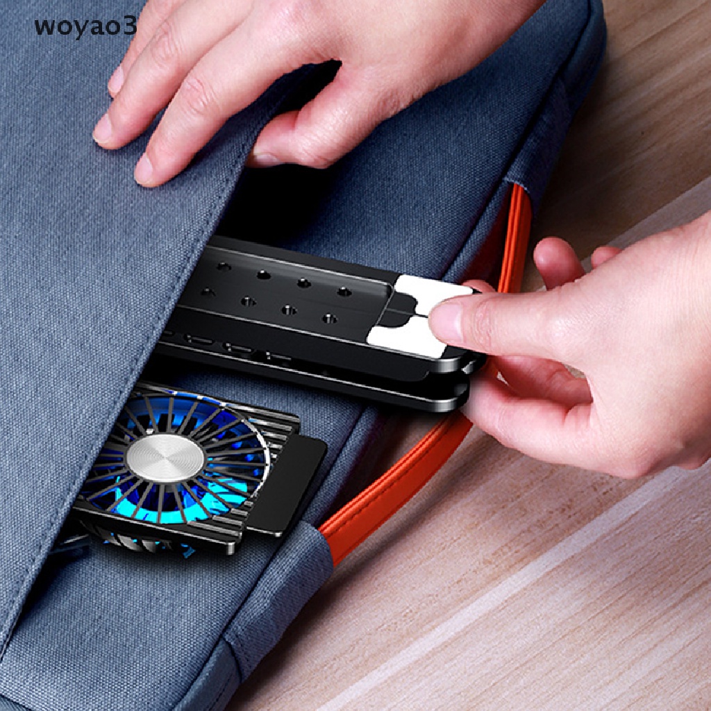 Giá Đỡ Laptop Có Thể Tháo Rời Kèm Quạt Tản Nhiệt Yên Tĩnh Tiện Dụng Cho Notebook woyao3