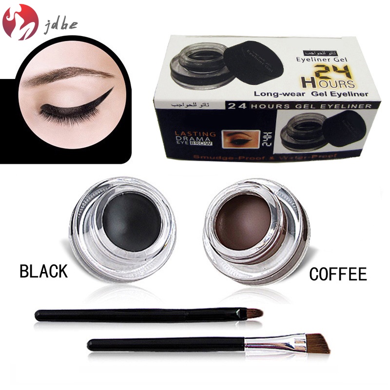 Set gel kẻ mắt 2 trong 1 màu đen và nâu chống nước lâu trôi
 | BigBuy360 - bigbuy360.vn