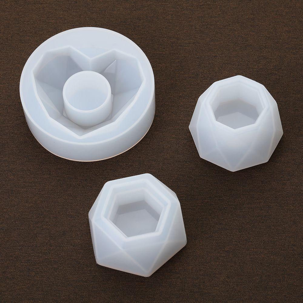 Khuôn Làm Chậu Hoa Resin Hình Lục Giác Độc Đáo