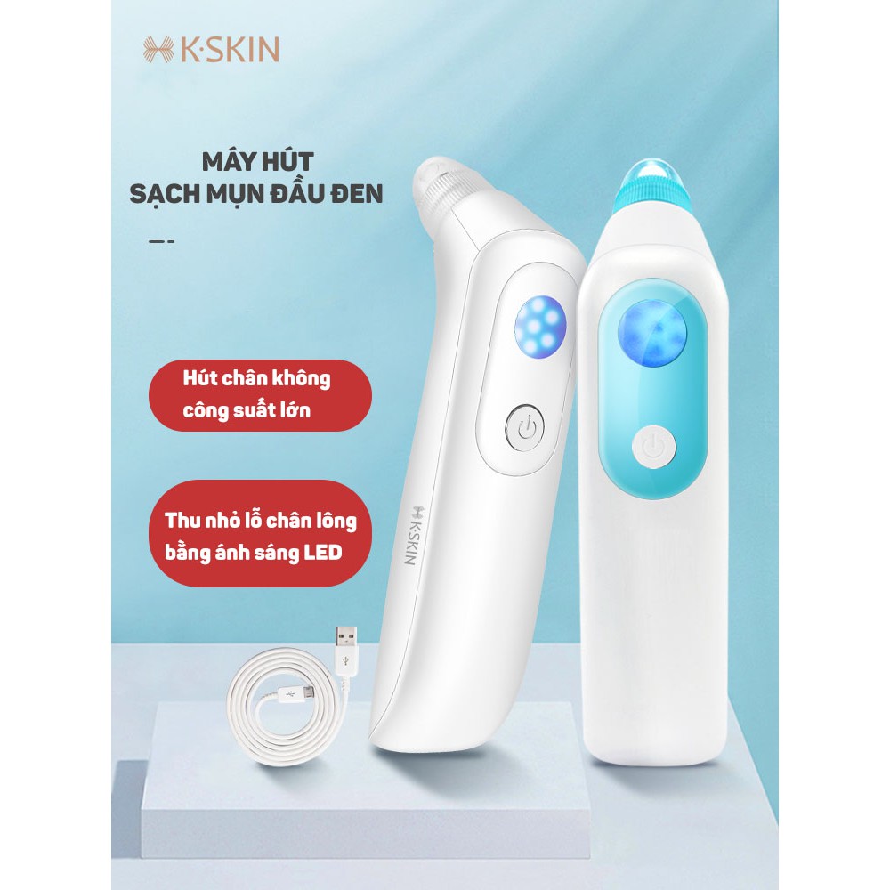 Máy hút mụn đầu đen KSKIN KD802. 4 đầu hút, thu nhỏ lỗ chân lông và làm mịn da