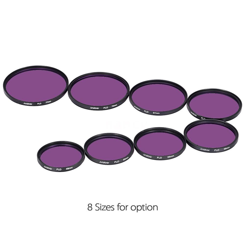Bộ ống kính lọc Andoer 52mm UV+CPL+FLD+ND(ND2 ND4 ND8) kèm túi đựng