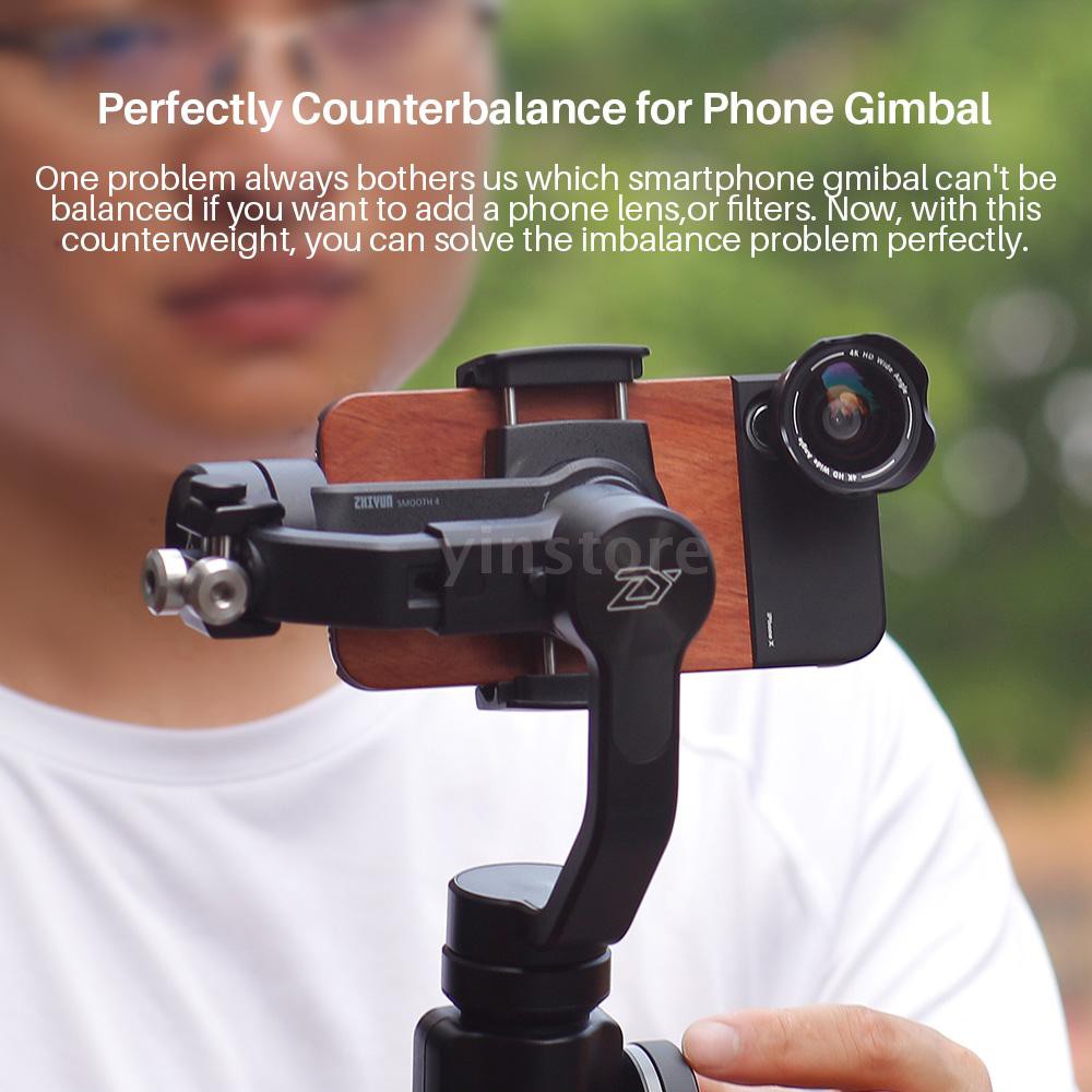 yins♥Universal Gimbal Stabilizer Counterweight Balance Weight for DJI Osmo Mobile 2/ Zhiyun Smooth 4/ Smooth Q/ Feiyu Vi