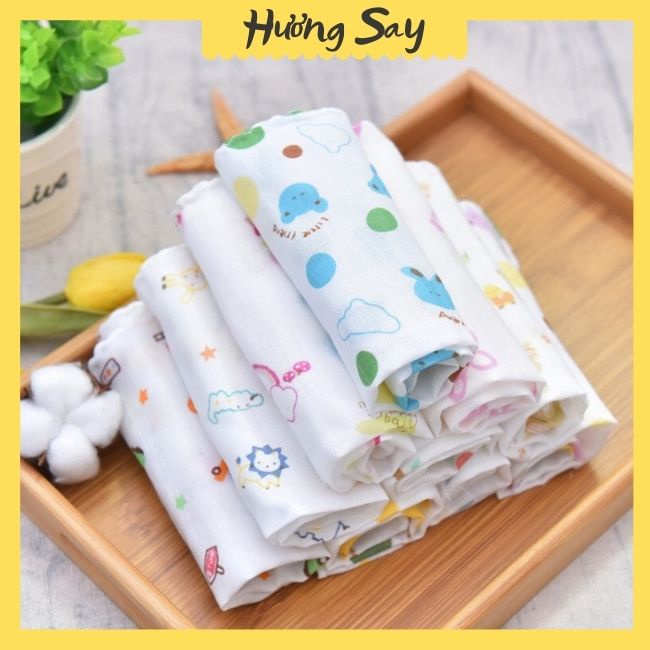 Khăn xô tắm 4 lớp Họa tiết cho bé kt 80*72cm