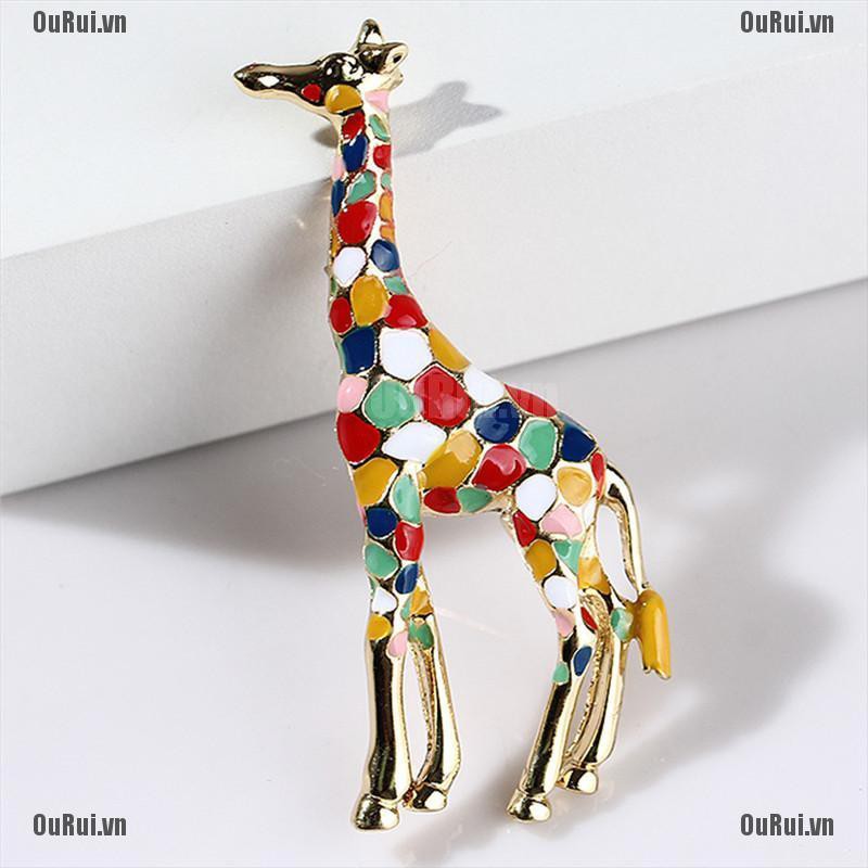 Huy Hiệu Cài Áo Hình Hươu Cao Cổ Ngộ Nghĩnh