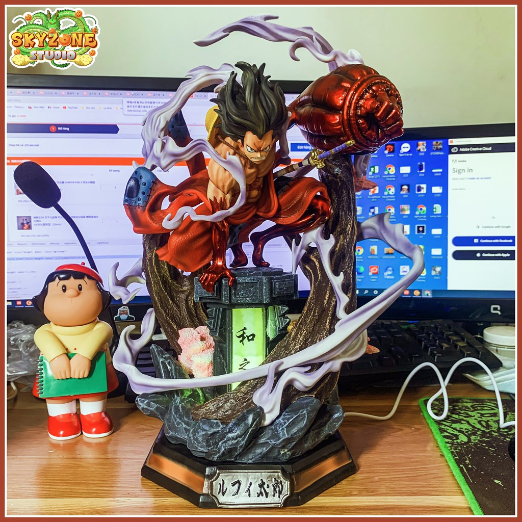 Mô hình luffy snakeman gear 4 đại chiến wano