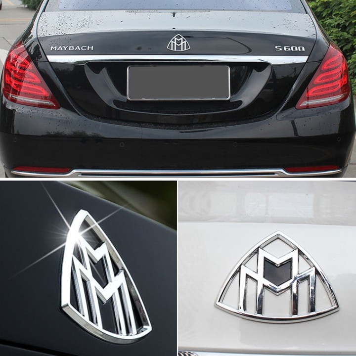 1 chiếc logo biểu tượng sau xe Maybach/ Dùng độ xe Mercedes: Mã G80705