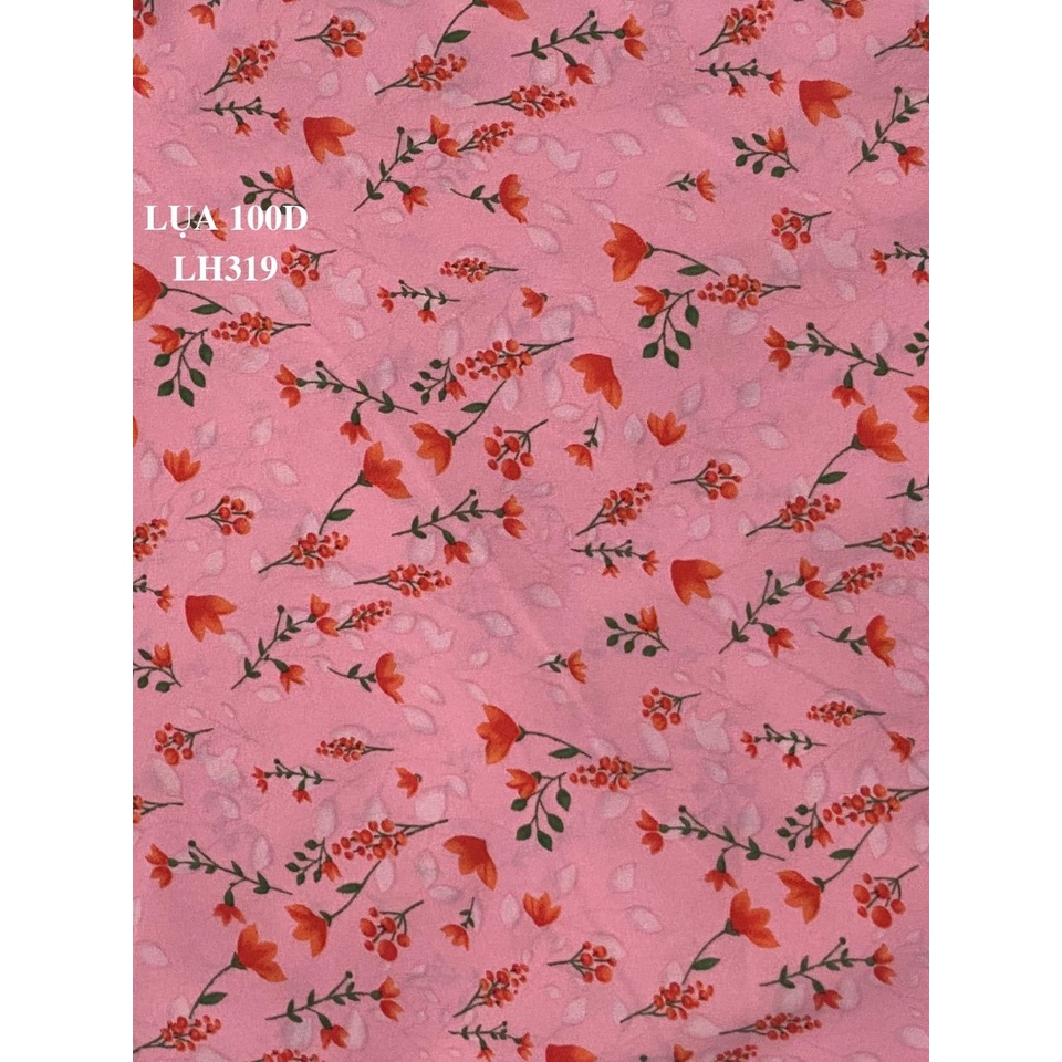 VẢI LỤA HOA MỀM MỊN - DÒNG VẢI THÔNG DỤNG - 1 MÉT X 1M5