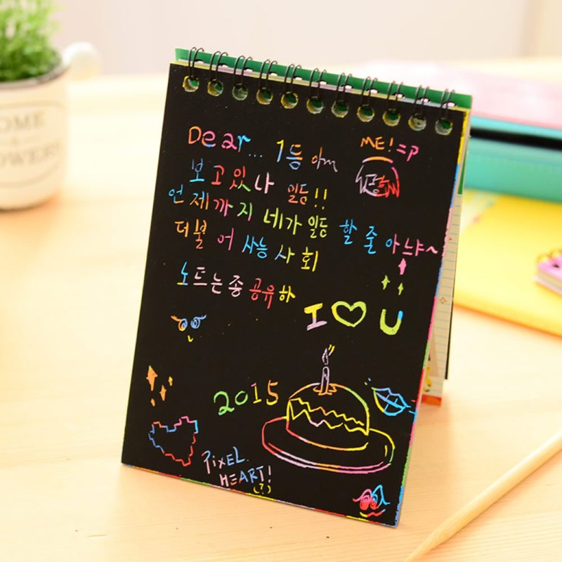 Sổ Vẽ Giấy Đen Cho Trẻ Em