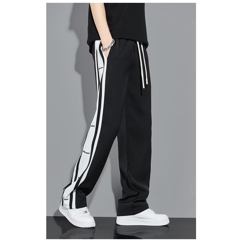 Quần Dài Lưng Thun Dáng Rộng Cỡ Lớn M-3XL Thời Trang Hàn Quốc Trẻ Trung Cho Nam