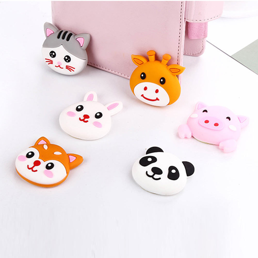 Miếng đệm dán chặn tay cầm cửa bằng silicone dày dặn kiểu dáng hoạt hình chống va chạm an toàn