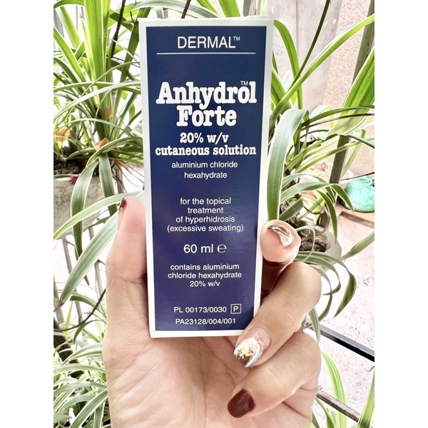 Anhydrol Forte - sản phẩm hỗ trợ ngăn mồ hôi và mùi, sản xuất tại UK