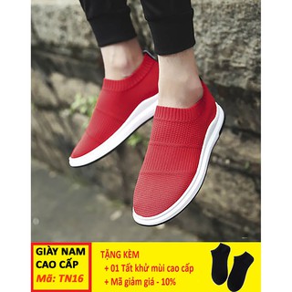 Giày Cao Cổ 💝FREESHIP💝 Giày Vải Co Giãn Chuẩn Phong Cách Soái Ca