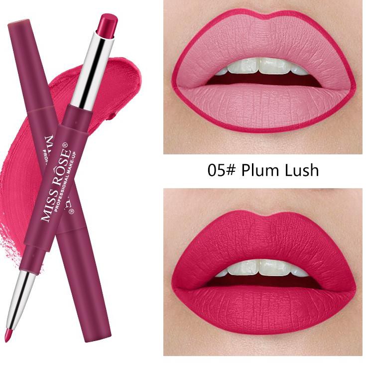 (Hàng Mới Về) Son Môi Kiêm Bút Kẻ Viền Môi Lâu Trôi Không Thấm Nước Đa Năng C8Qzh Miss Rose | BigBuy360 - bigbuy360.vn