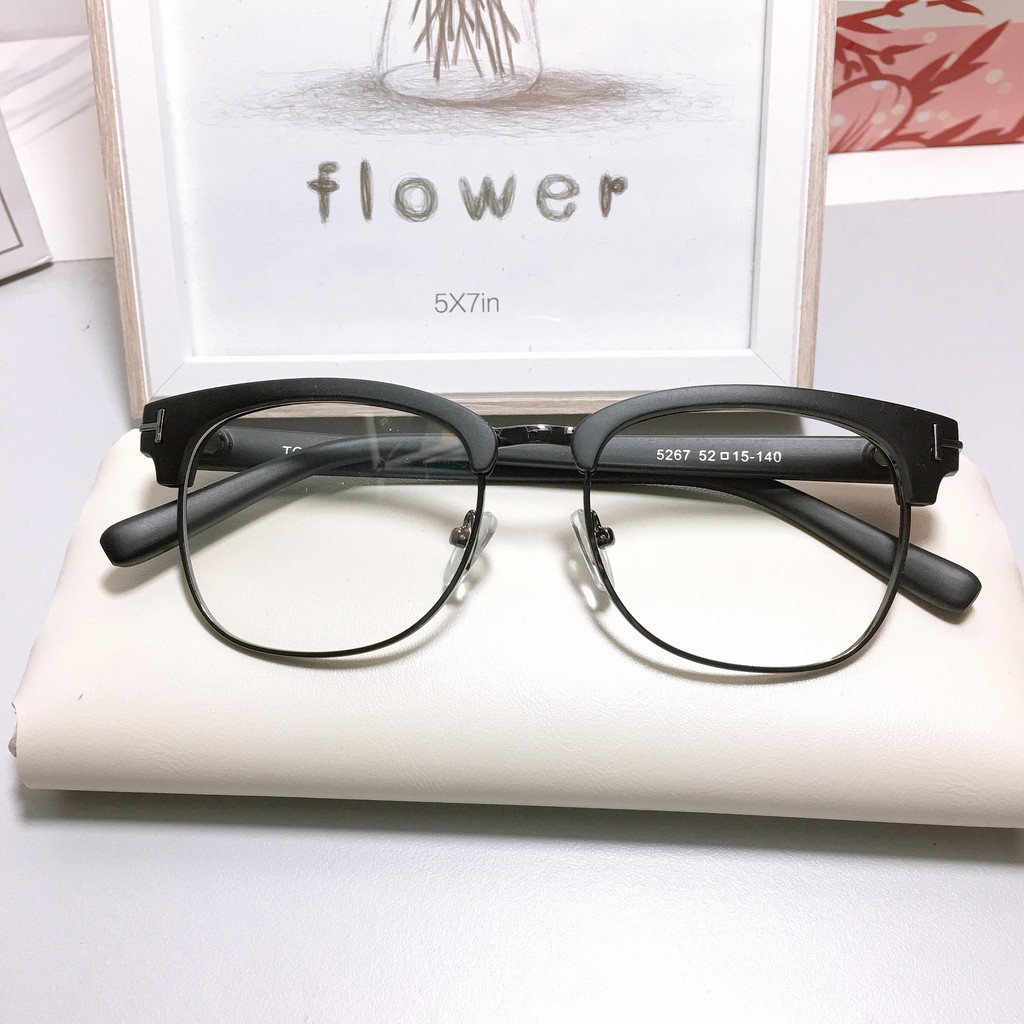 [Gía siêu rẻ] Gọng kính vuông 5267 nhận cắt cận viễn loạn