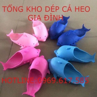Combo dép cá heo 5 đôi trẻ em và 2 đôi người lớn