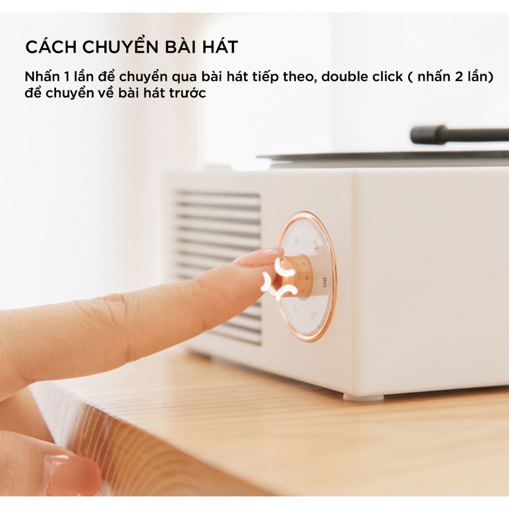 Loa Bluetooth Giả cổ đĩa than quay được dễ thương, nghe nhạc trang tri decor phòng siêu hot 2021