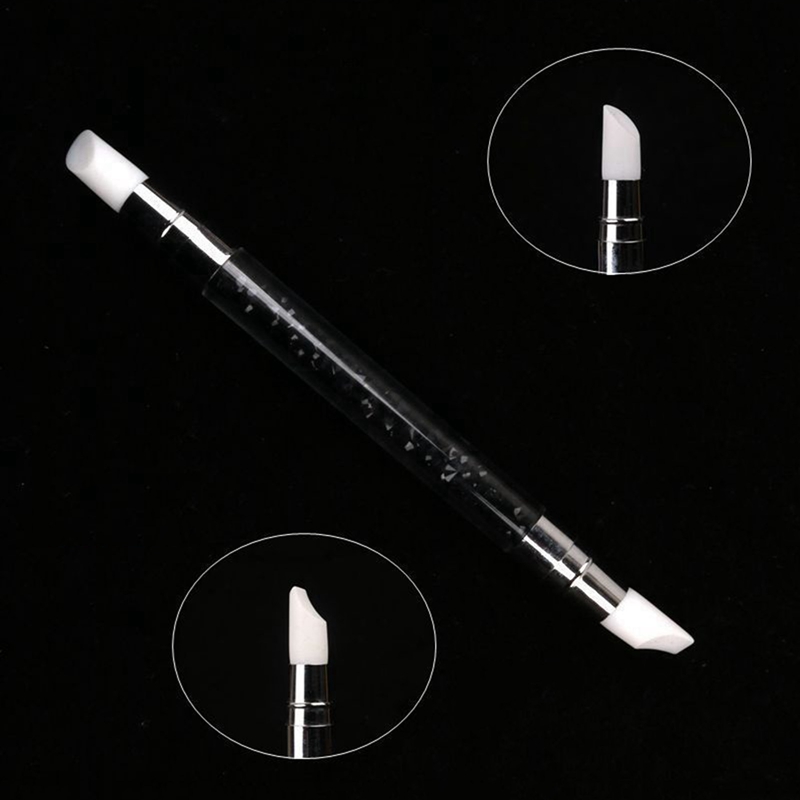 [Hàng mới về] Cọ vẽ trang trí móng đầu silicone 2 đầu