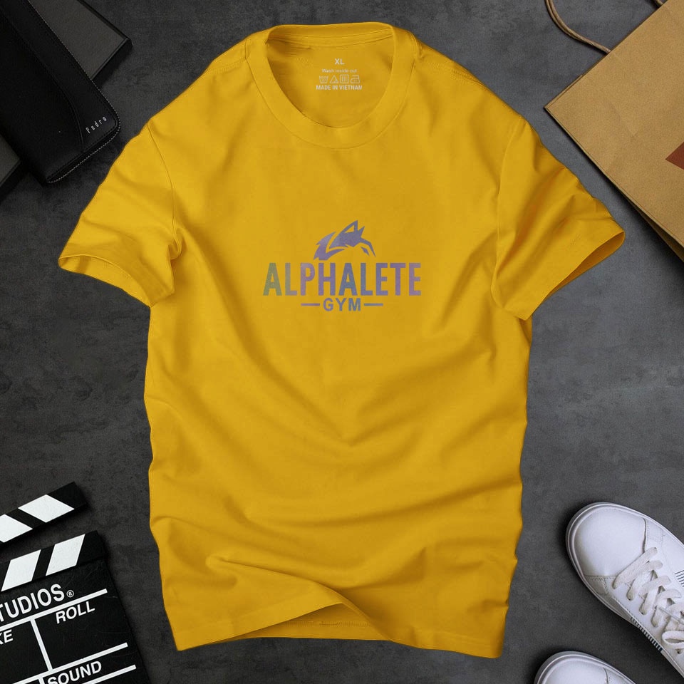 Áo Phông Nam cổ tròn Alphalete phản quang 7 màu đẹp ,chất vải cotton dày dặn co giãn tốt | ur sport