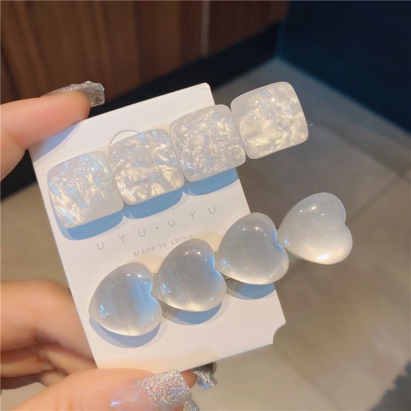 Kẹp tóc đính đá phong cách Hàn quốc cute đẹp lấp lánh dưới nắng đèn dễ thương KC44 JOLY