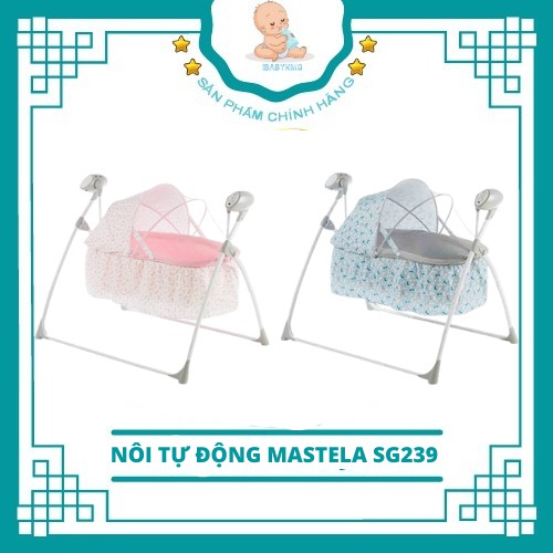 Nôi tự động cao cấp Mastela điều khiển từ xa, có nhạc SG237