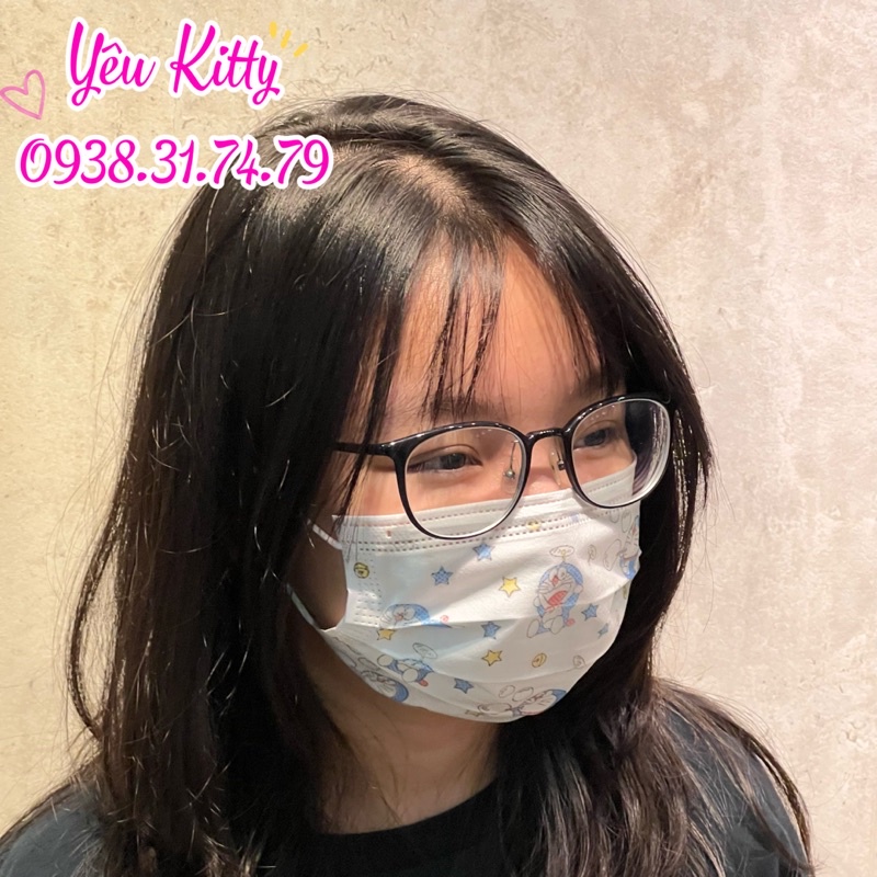 Set 5 khẩu trang người lớn Hello Kitty Doraemon