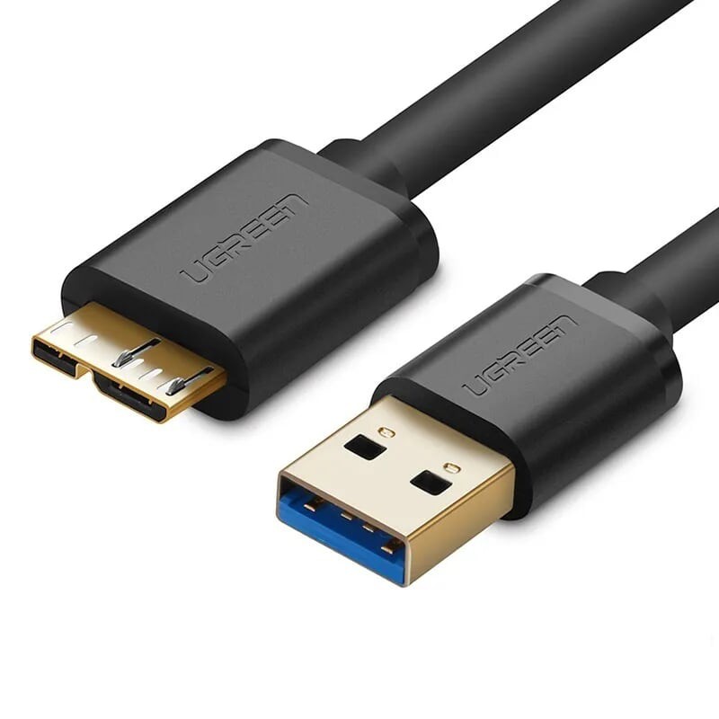 màu đen Dây USB 3.0 sang micro USB UGREEN 10842 10841 10840  US130
