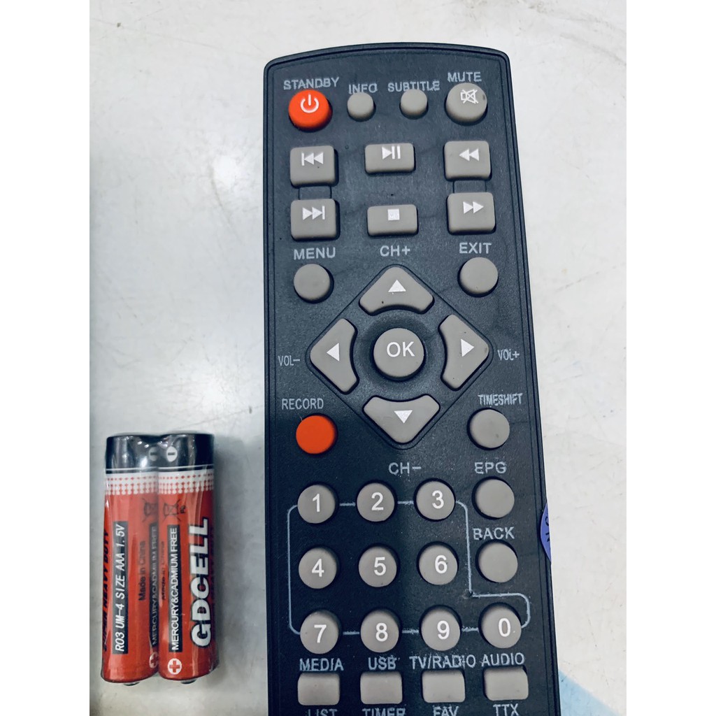 Remote Điều Khiển Đầu Thu Truyền Hình Mặt Đất Và Vệ Tinh VTC HD02