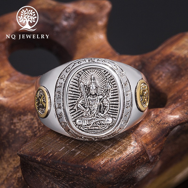 Nhẫn phật bản mệnh hộ mệnh phong thủy 12 con giáp - NQ Jewelry