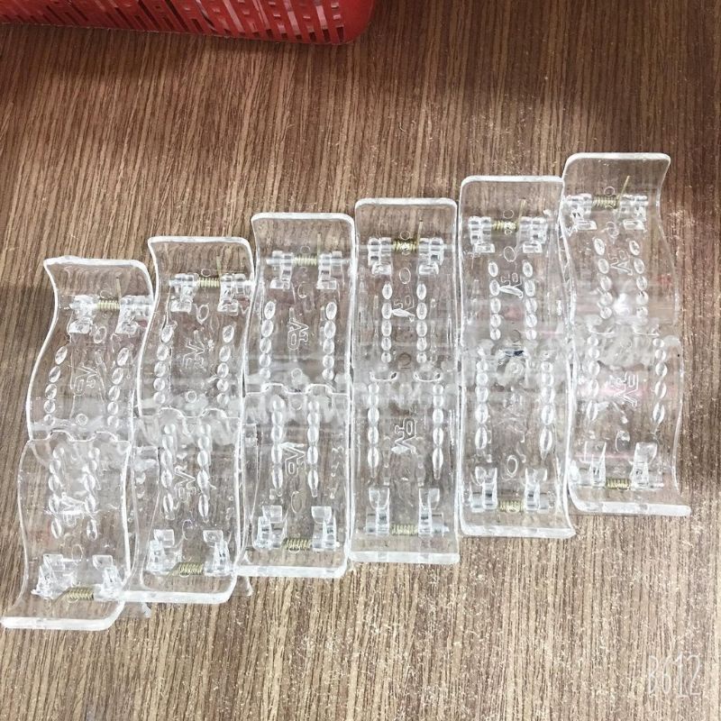 Kẹp tóc càng cua  5 răng trong suốt