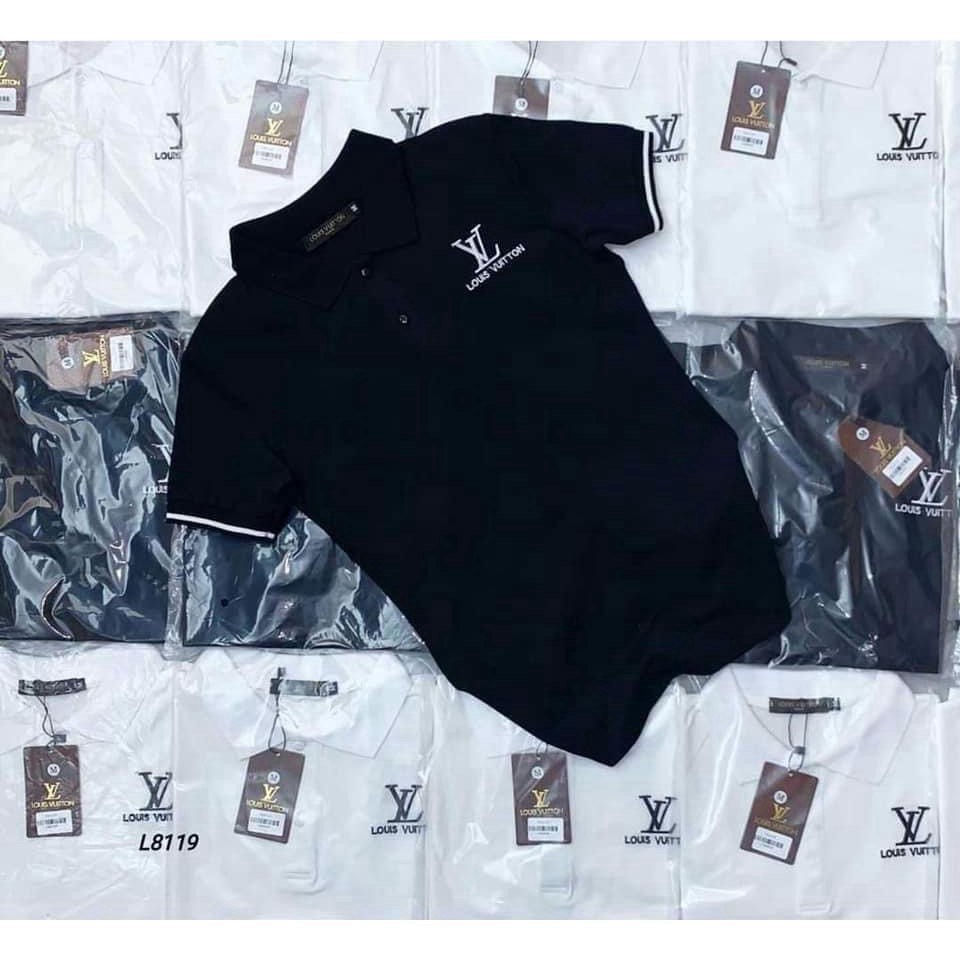 Áo Thun Nam Polo Cổ Bẻ Thêu Logo LV Cao Cấp BB13 | BigBuy360 - bigbuy360.vn