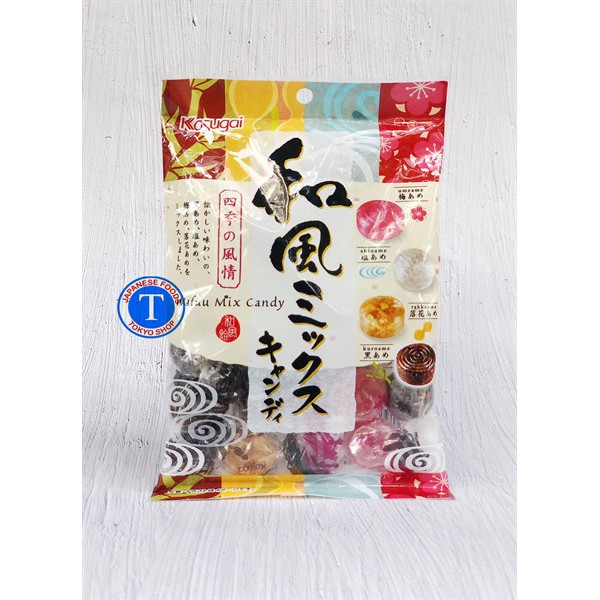 Kẹo trái cây Kasugai Wafu Mix 150G (Gói)