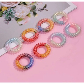 Dây cột tóc - Buộc tóc lò xo cầu vồng