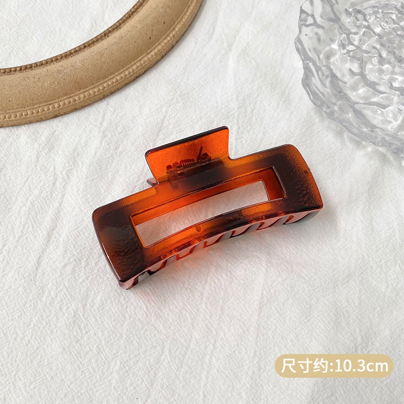 Kẹp tóc hình cá mập bằng Acrylic cỡ lớn phong cách Hàn Quốc mới