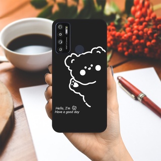 Ốp lưng Vsmart Joy 3/Joy 4/Active 3/Bee 3/Live/...dẻo đen hình Gấu Hello