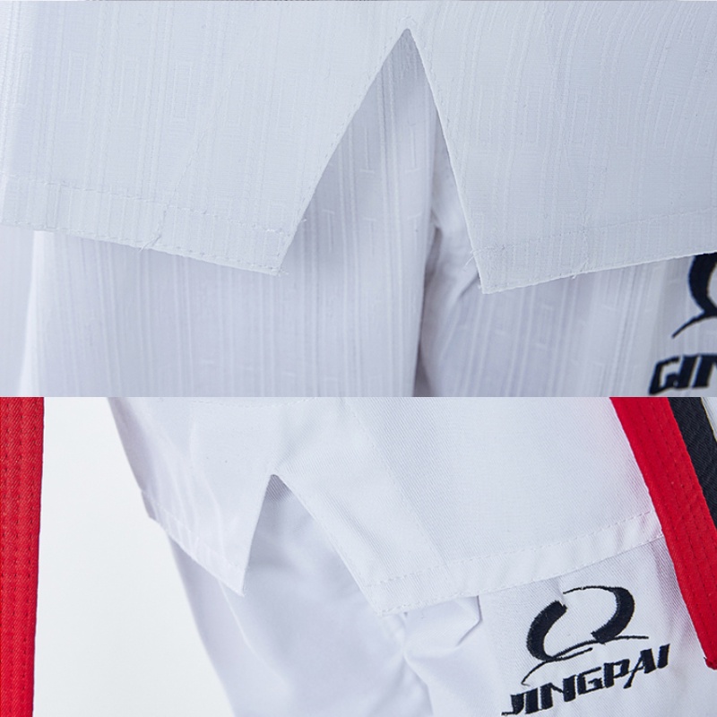 GINGPAI Bộ Trang Phục Võ Thuật Taekwondo Gồm Quần Short + Áo Tay Ngắn Mềm Mại Kích Thước 110cm-180cm