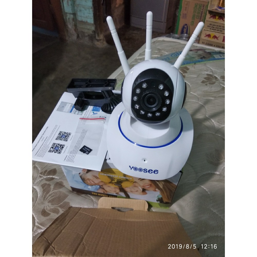 Camera Ip wifi Yoosee 3 râu 360° 2.0 MPX FullHD 720 Tiếng Việt siêu sắc nét bảo hành 5 năm đổi mới trong 15 ngày