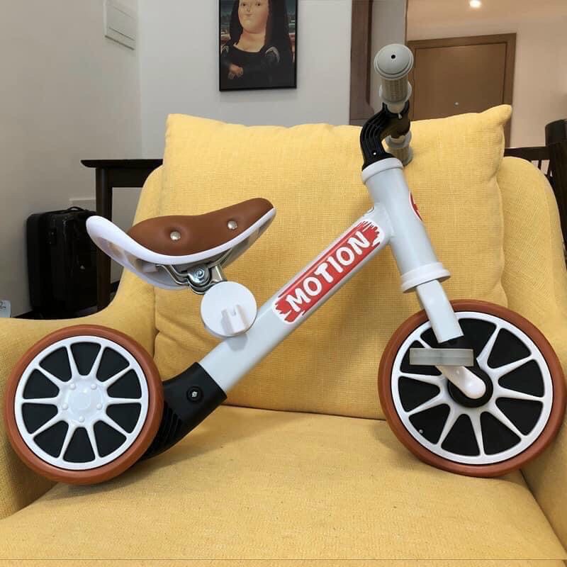 Xe Chòi Chân  3 Bánh Có Bàn Đạp 2in1,Yên Bằng Da,Khung Thép Cao Cấp Cho Bé Từ 18M Đến 5 Tuổi,Hàng Có Sẵn Giao Ngay