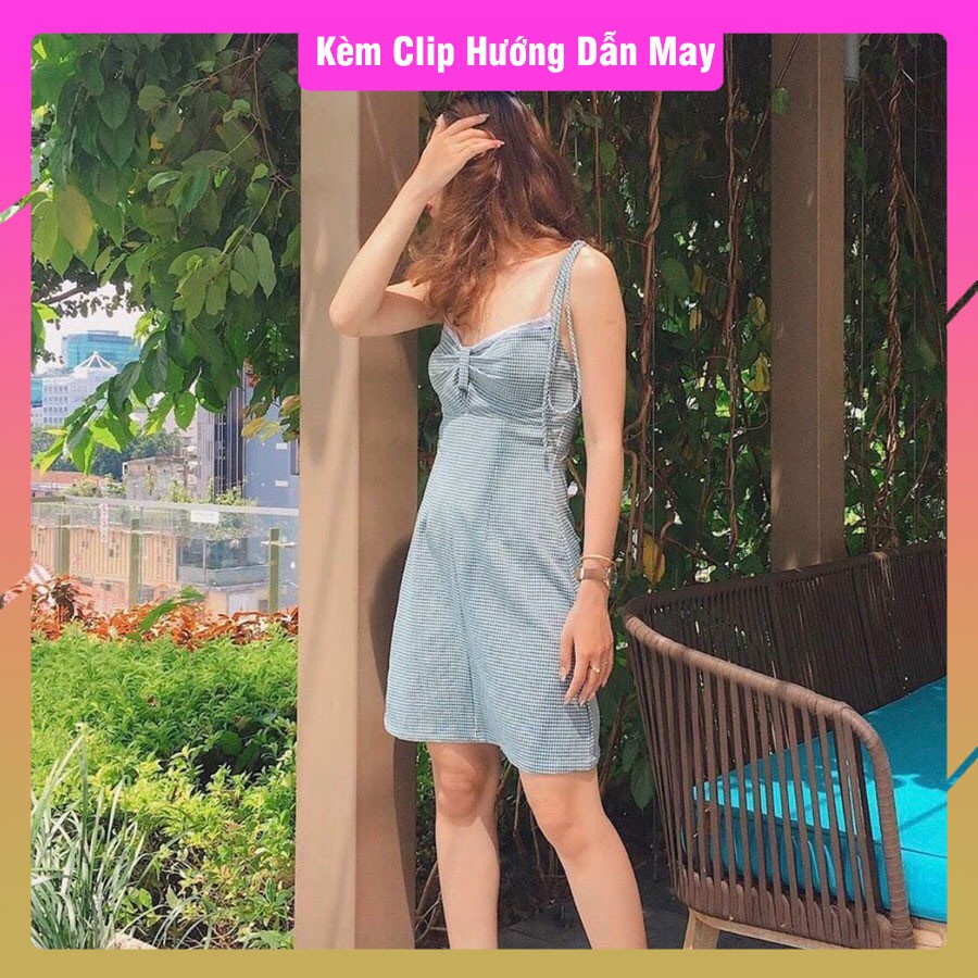 V025_Rập giấy đầm nơ ngực (Có hướng dẫn)