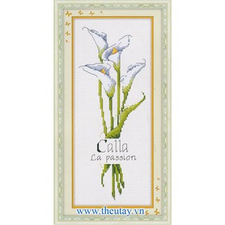 Tranh Thêu Chữ Thập Ngôn Ngữ Của Hoa-Thanh Lịch 36225 (KHÁCH TỰ THÊU) KT:23X42CM