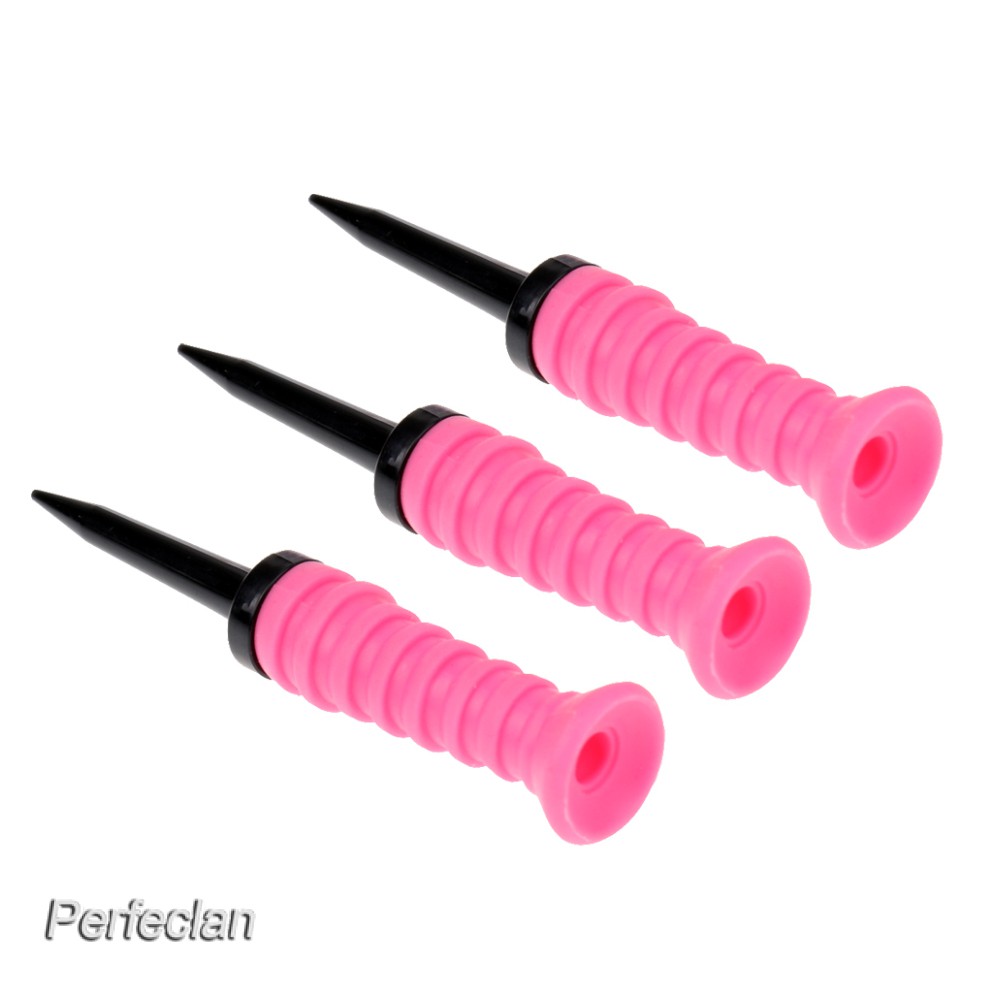 Set 3 Phụ Kiện Giữ Bóng Golf Bằng Cao Su 83mm Linh Hoạt Màu Sắc Ngẫu Nhiên