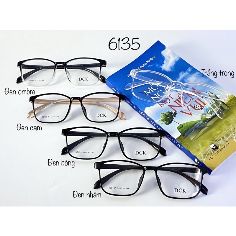 (TẶNG HỘP)Gọng kính cận có độ sẵn cắt theo yêu cầu- GỌNG NHỰA DẺO NAM NỮ