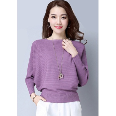 ÁO KIỂU NỮ CÁNH DƠI MÀU TÍM K147