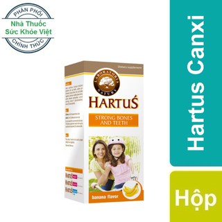 Hartus' Canxi - Canxi cho bé . Bổ Sung Canxi - Vitamin D3 - Vitamin K - Hấp Thụ Canxi Tối Đa Nhờ Vitamin K