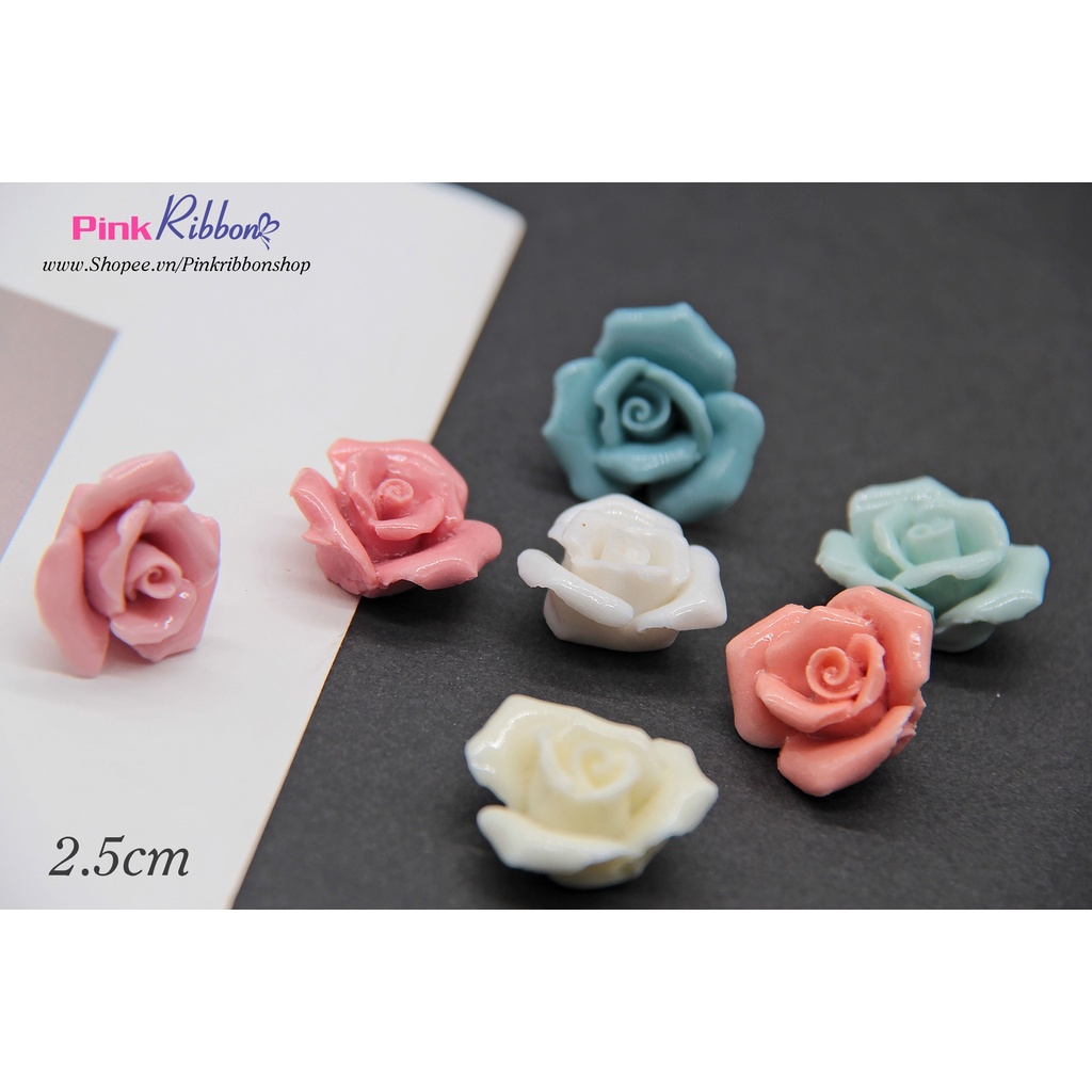 SET 5C - Hoa gốm sứ cao cấp kích thước 2.5cm