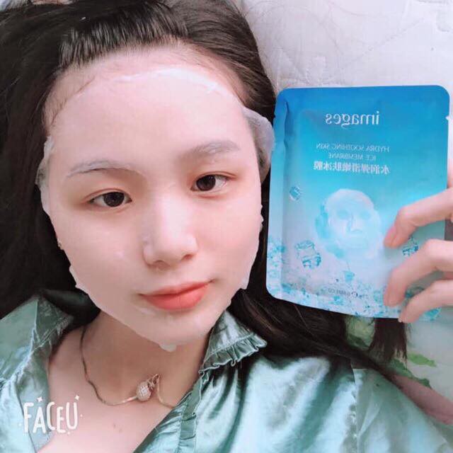 [RẺ VÔ ĐỊCH] Mặt nạ đá băng dưỡng da mụn cấp ẩm thải độc Hydra Smoothing Skin Ice Membrane Images