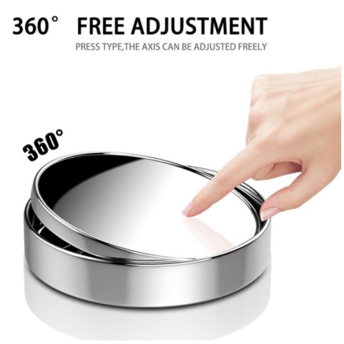 Gương Cầu Lồi Góc Rộng Nhìn Điểm Mù Cho Xe Hơi   Gương cầu lồi ô tô tráng bạc xoay 360 độ