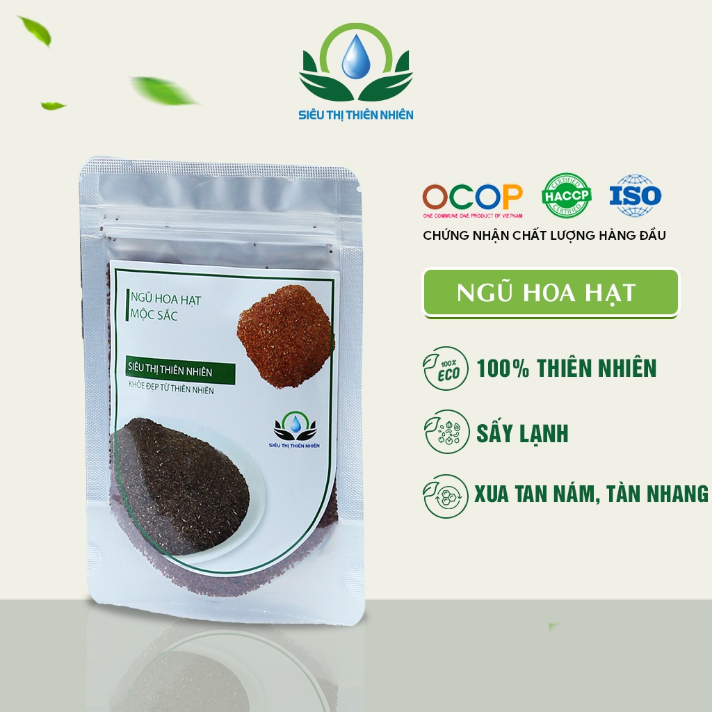 Ngũ Hoa Hạt Đắp Mặt Nguyên Chất SIÊU THỊ THIÊN NHIÊN Tác Dụng Làm Mềm Mịn Và Giảm Dầu Thừa Trên Da Túi 500G