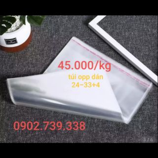Túi opp dán miệng size 24-33+4