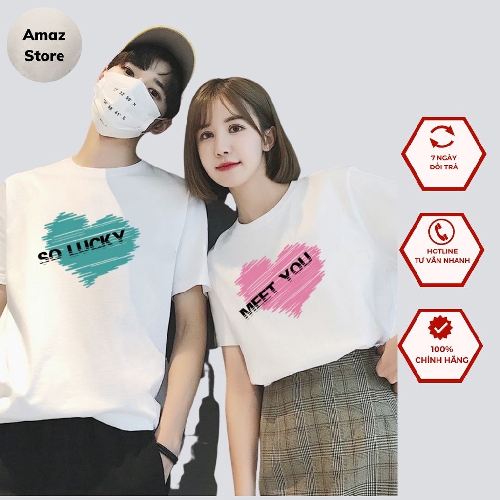 Áo Đôi Nam Nữ Oversize Trái Tim AM21